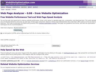 Web page analyzer