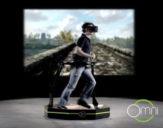 The Virtuix Omni treadmill hopes to allow you to run around virtual environments without ever leaving your living room.
