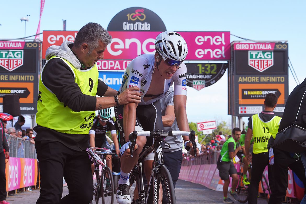 Bob Jungels after the Giro d'Italia's 14th stage