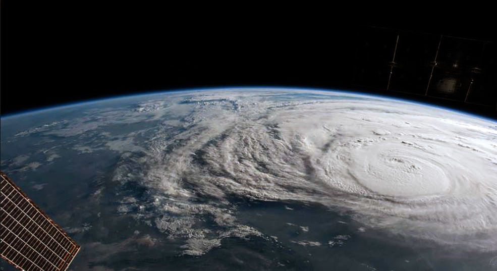 View of Hurricane Harvey from International Space Station.