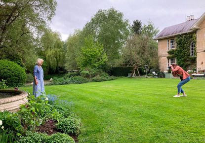 The Duchess of Cambridge is seen photographing The Duchess of Cornwall for the special July 13 guest-edit of Country Life magazine. Taken in the gardens of The Duchess&rsquo;s private home at Raymill, Wiltshire, by Shona Williams, The Duchess of Cornwall&rsquo;s country dresser.