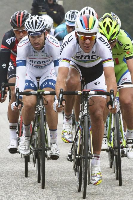 Philippe Gilbert (BMC) and Simon Geschke (Argos - Shimano)