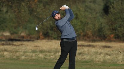 Rick Shiels follow through after golf shot