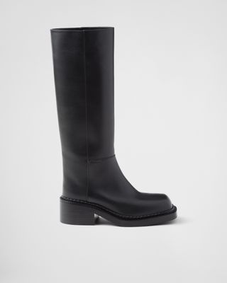 prada, Leather Boots