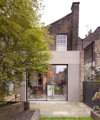 small rear extension to a Victorian terraced house