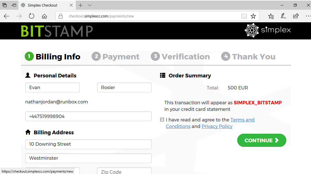 how to put bitcoin in bitstamp
