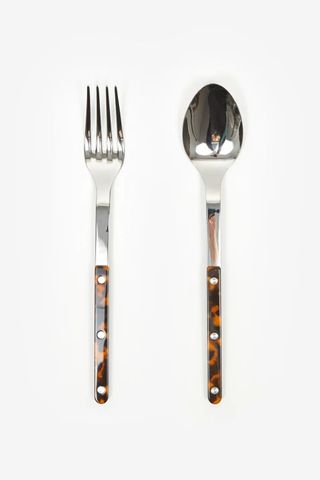 Sabre Serving Set - Faux Tortoise