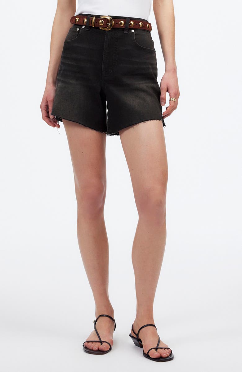 The Perfect Vintage High Waist Mid Length Denim Shorts