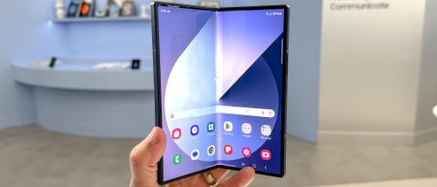 Samsung Galaxy Z Fold 6 display half folded 