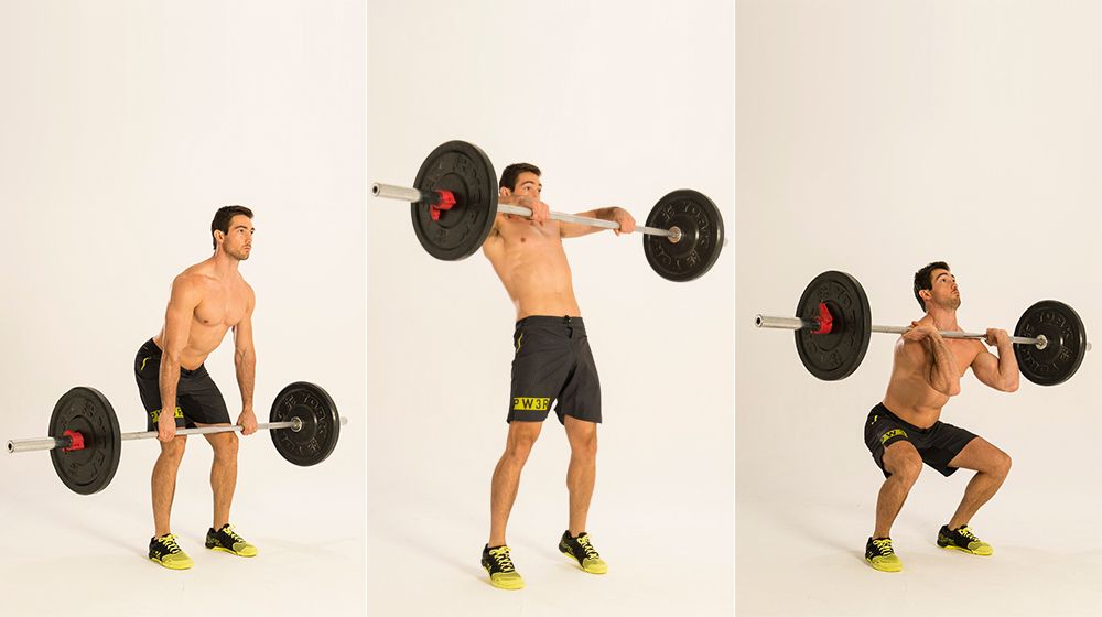 Hang Squat Clean: clear, illustrated, easy-to-follow instructions