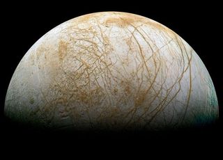 Under a thick crust of ice, Europa might have an ocean warmed by tidal interactions with Jupiter. This tidal flexing could also produce a geologically active core that might in turn create hydrothermal vents on the ocean floor.