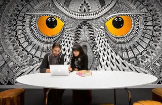 Hootsuite's amazing boardroom mural