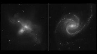 The first images taken by the Hubble Space Telescope after a more than month long outage caused by a computer failure.