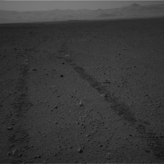 Mars rover tracks