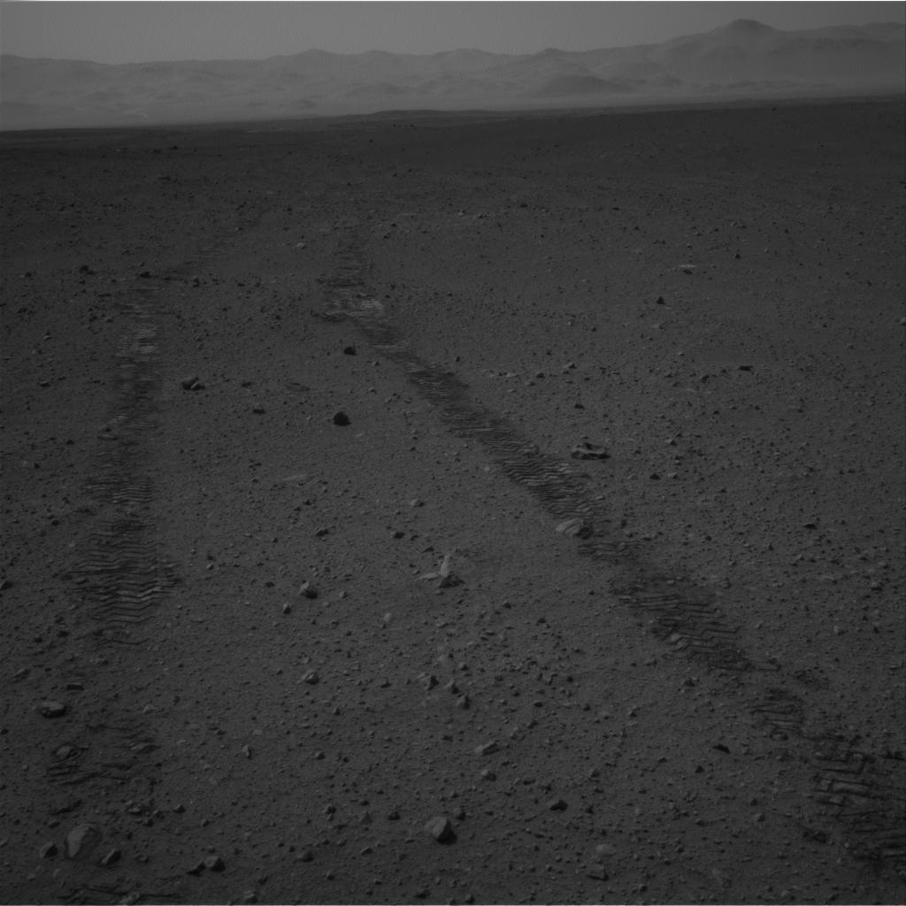 Mars rover tracks