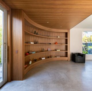 bespoke cabinetry at Villa Radius in LA