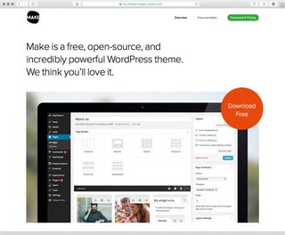 Make is a great example of a free theme – the project is monetised by a commercial plugin