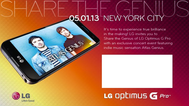 LG Optimus G Pro invite