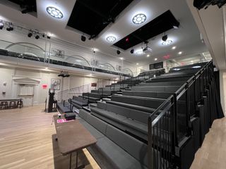 An inside look at the auditorium at the Pomfret School which just received a Pro AV facelift from Metinteractive.
