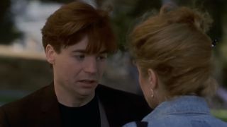 Mike Myers and Nancy Travis in So I Married an Axe Murderer