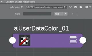 Create a rich and detailed still life in Maya - Custom shader parameter