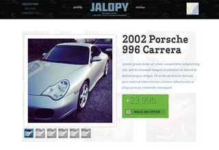 When you click on a car for sale, a modal window will appear with further details, in addition to the information revealed on mouse over
