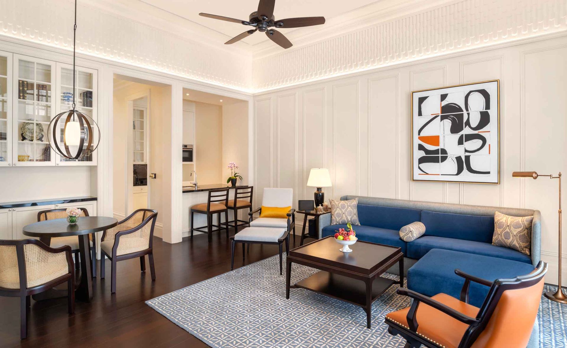 Interior furniture inside hotel