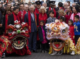 Prince Charles, Prince of Wales and Camilla, Duchess of Cornwall visit Chinatown on the occasion of the Lunar New Year