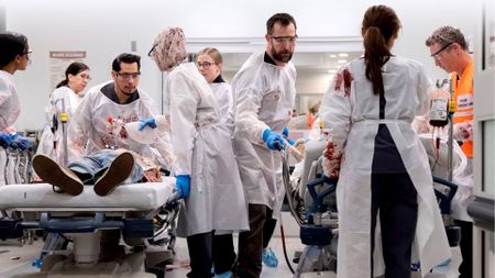 The Pitt cast operates on two patients 