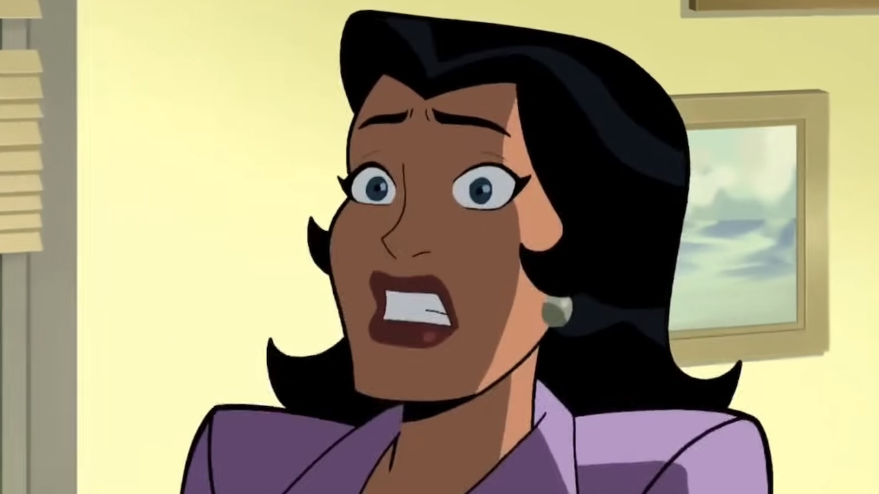 Carol Ferris taken aback with surprise in Batman The Brave and the Bold