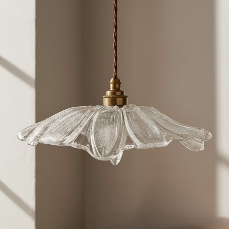 Soho Lighting, Organic Fleur Glass Pendant Light