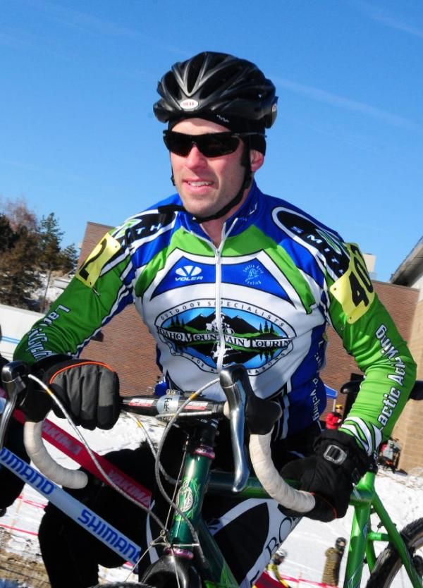 Arn Allemand (Lactic Acid Cycling) was riding with the leaders on lap one.
