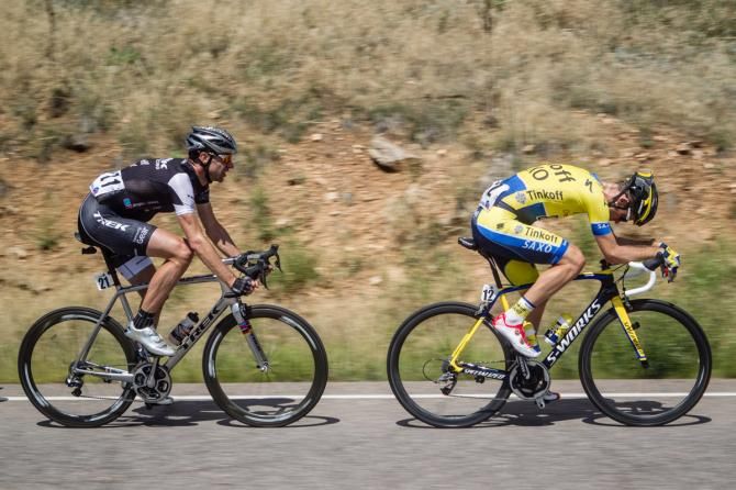 Michael Rogers and Jens Voigt power the breakaway on stage 7 of the USA Pro Challenge
