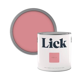 tin of bright pink paint