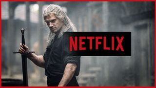 A still from The Witcher with a Netflix logo over the top.