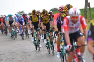 Wout Van Aert (Jumbo-Visma) stage 1 start at the Tour de France