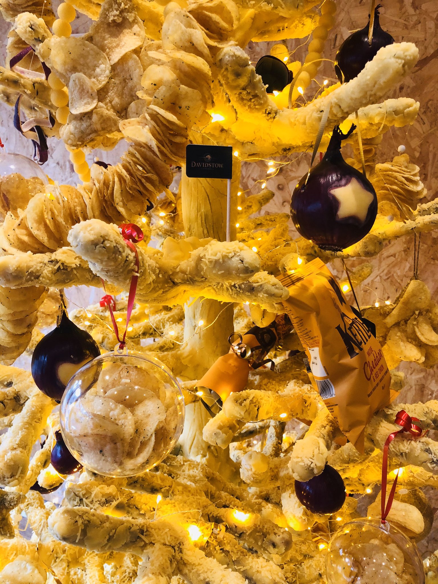 Kettle Chips celebrate new flavour with seven foot cheese-mas tree