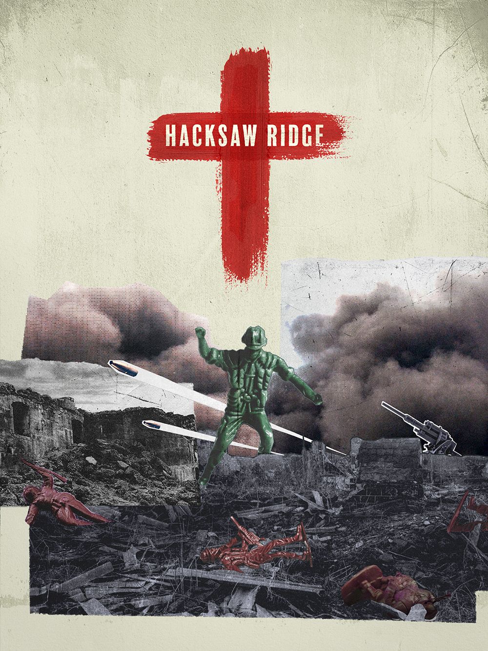 Is this how Richard Hamilton would create a poster for Hacksaw Ridge? Brandon Lee thinks so