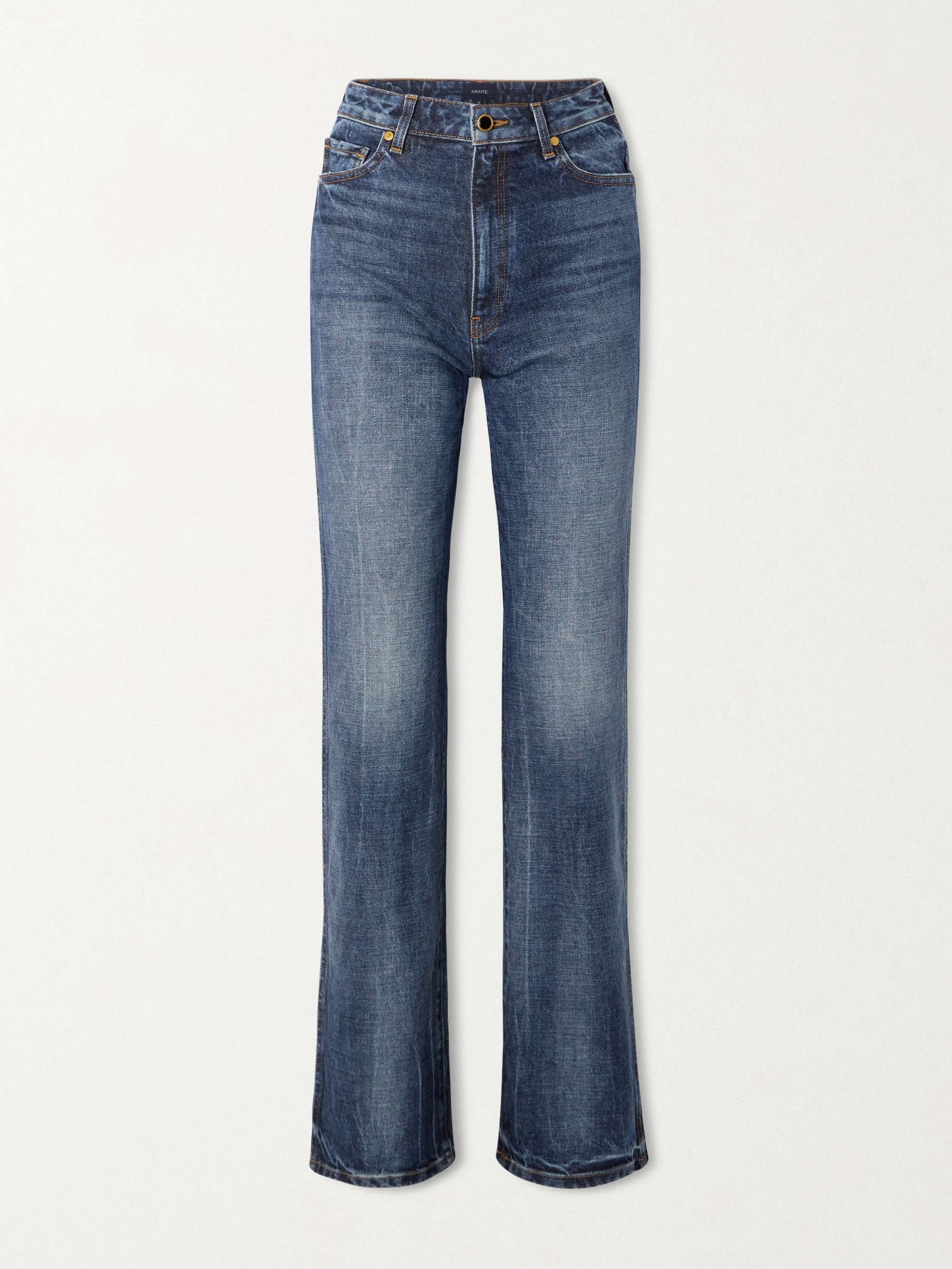 Danielle Stretch High-Waist Straight-Leg Jeans
