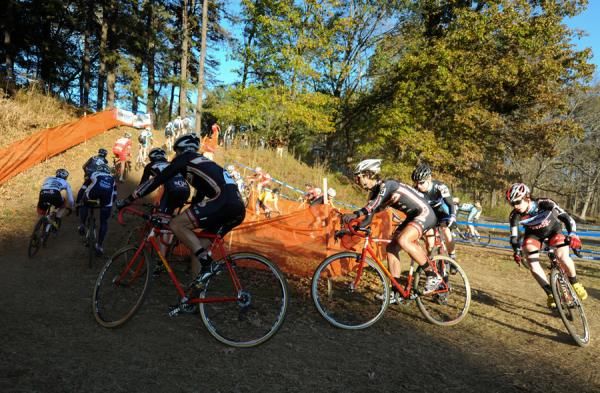 Three Richard Sachs riders together on the climb.