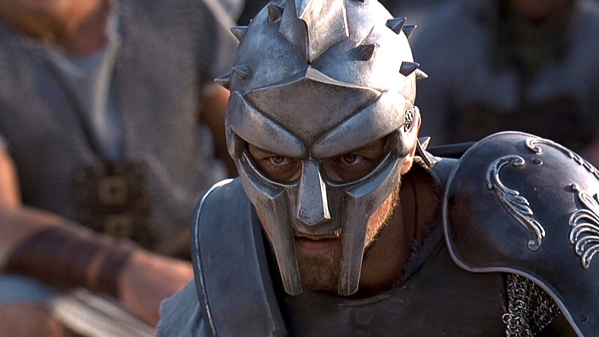 Maximus&#039; helmet in Gladiator