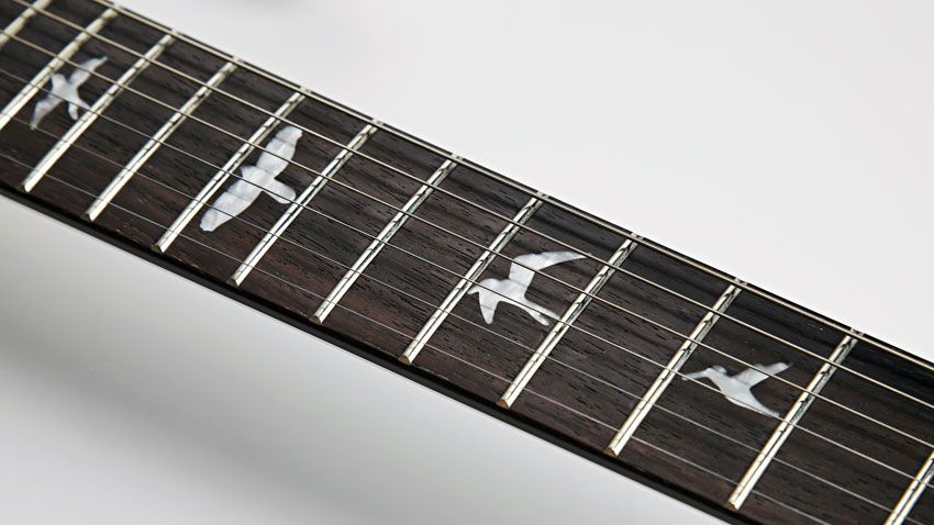 This particular model sports PRS's Wide Thin neck profile