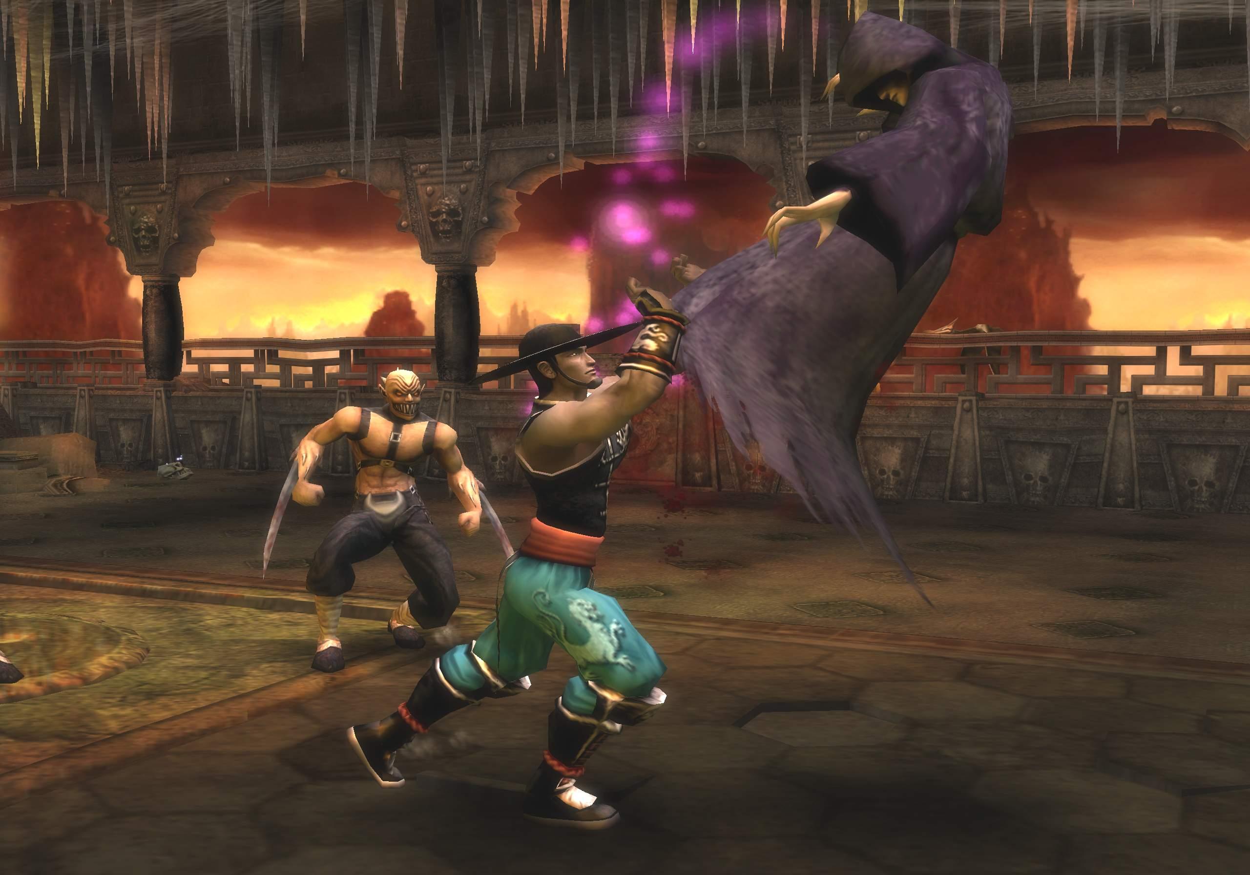 mortal kombat shaolin monks liu kang fatalities