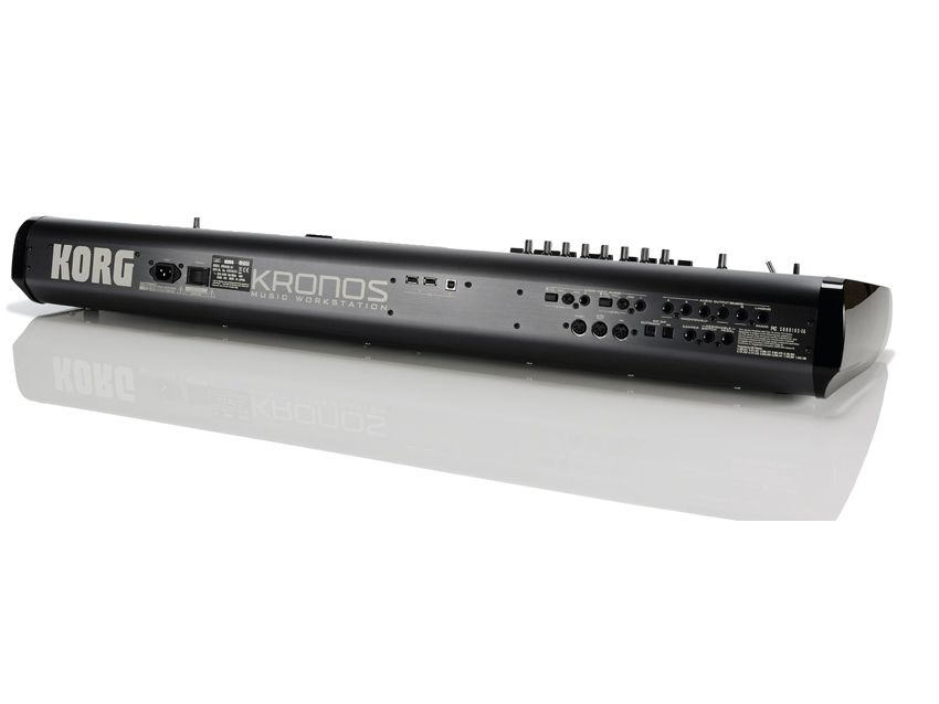 The rear of the Kronos features USB slots and six audio I/Os.