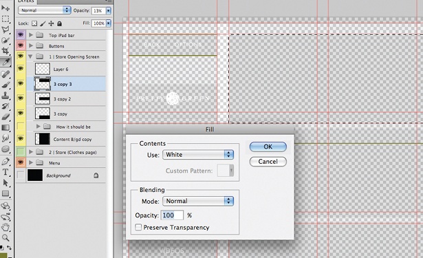 Design an iPad app UI in Photoshop: step 11