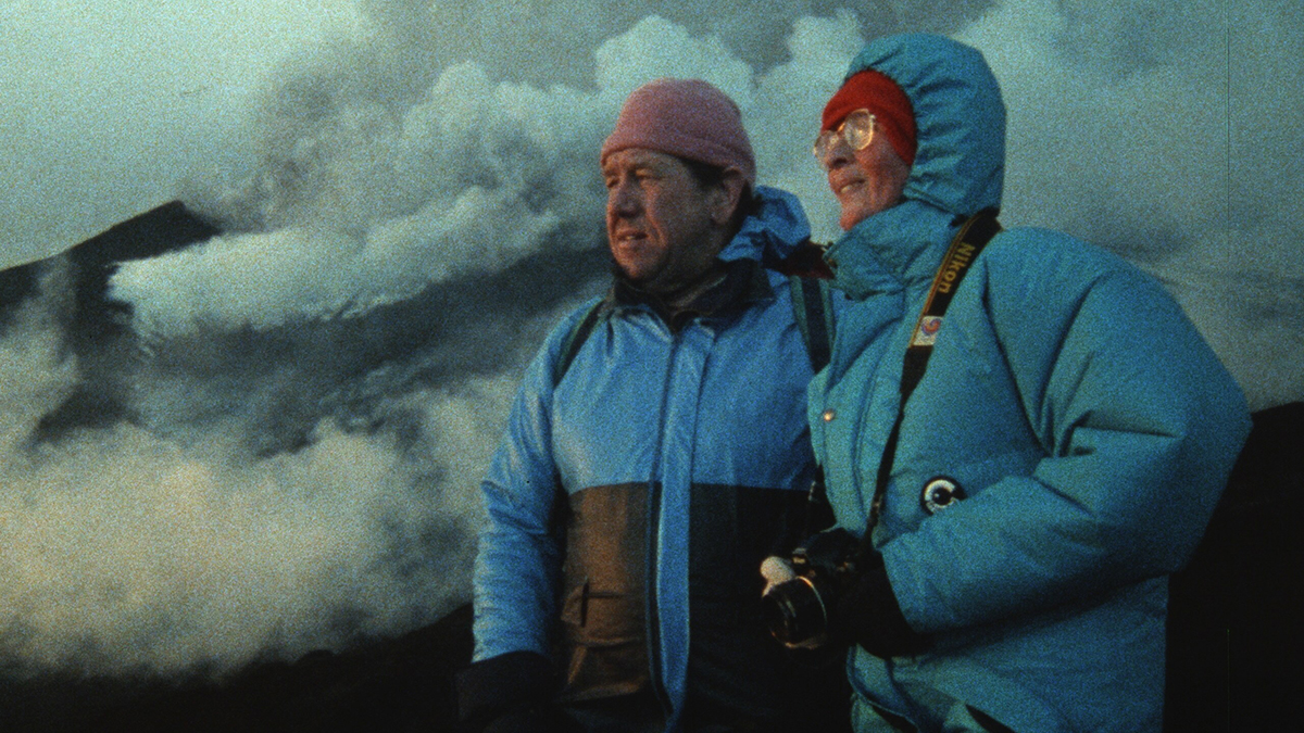 A still from the documentary Fire of Love