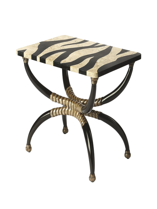 Burundi Rectangular Stone Side Table