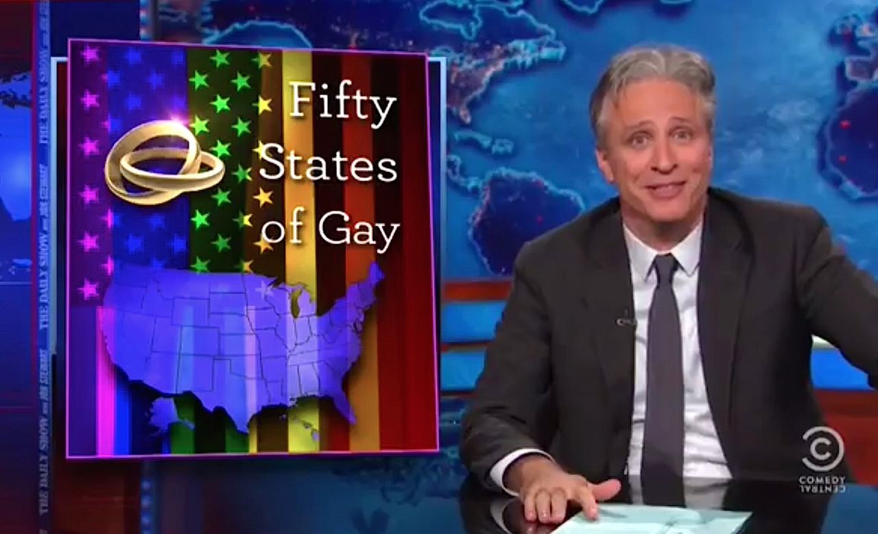 Jon Stewart explains why the GOP lost on gay marriage