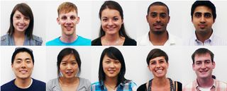 HUGE's inaugural class of UX School students from left to right: (Top row) Molly Lafferty, Oliver Breuer, Judy Podraza, Henry Martes, Akshay Udiavar, (Bottom row) Eugene Park, Emily Lee, Angela Park, Claudia De Angelis, and Corey Edmondson