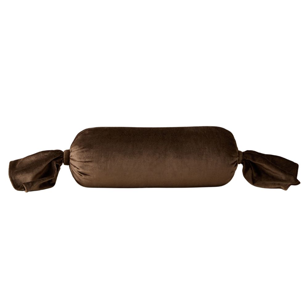 Taupe Brandis Velvet Pillow